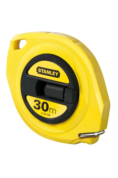 Stanley 0-34-108, ruleta inchisa cu banda de otel 30m, carlig pliabil, lama p...