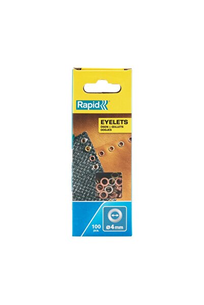 Rapid Set of 100 staples, mixed finish (brass, copper, chrome), 4mm 5000409