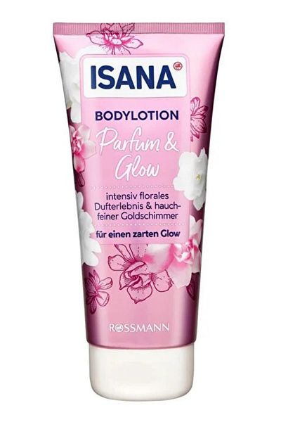 ISANA Vegan Shea Butter Flower Scented Body Lotion Perfume & Glow 200 ml