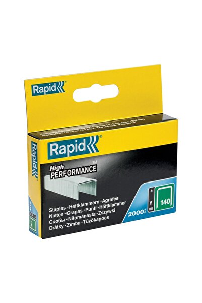 Rapid Set of 2000 flat wire staples No. 140, 8 mm 11908131