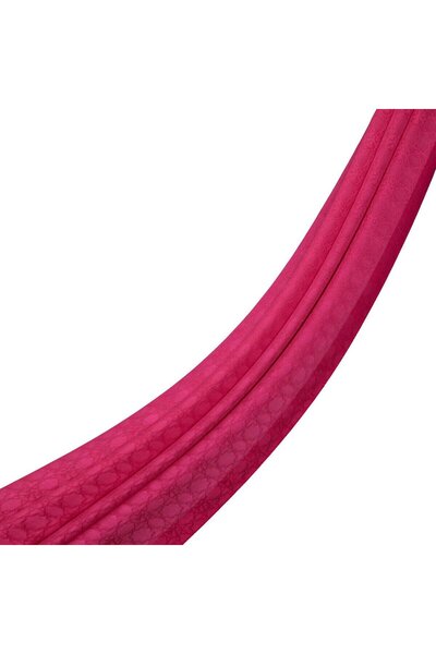 ipekevi Dört Mevsim Monogram Desen Şal 04356-Magenta