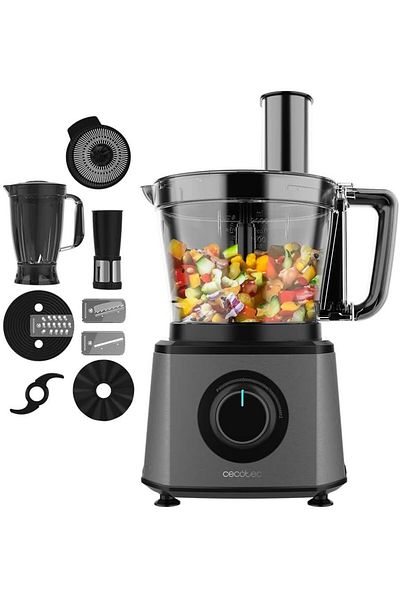 CECOTEC Robot de bucatarie Paprika 2000 Full, 2000 W, capacitate 3.5L, blender 1.8L, 2 trepte d