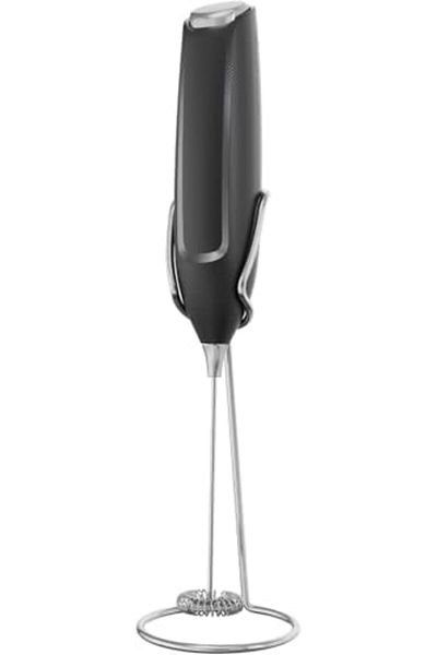 SUKILO Handheld Electric Milk Frother with Stand – Battery Operated Foam Maker and Coffee Whisk fo