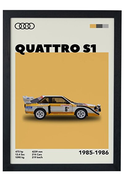 gxe.art Audi Quattro S1 1985-1986 Model V1 Car Serie Design special Poster de...