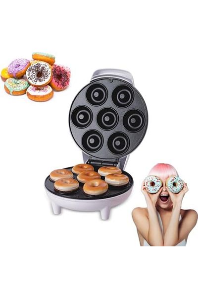 SUKILO Mini Donut Maker Machine – Electric Donut Press with Non-Stick Double-Sided Heating, Kid-Fr