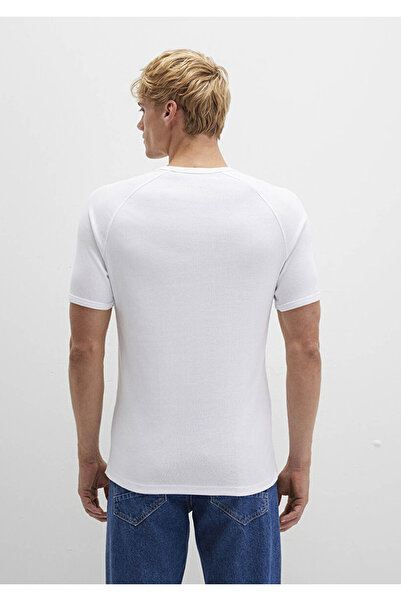 Mavi Біла чоловіча футболка M06605622