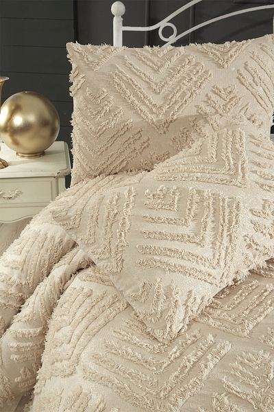 cs ilkim Cotton Collection Double Pique Set Vanilla