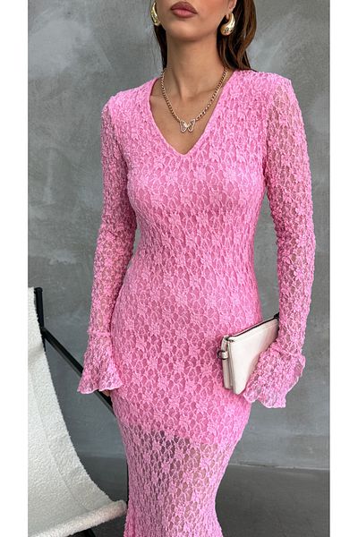 FioriModa Lace V-Neck Dress