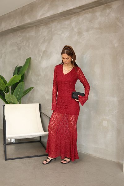 FioriModa Lace V-Neck Dress