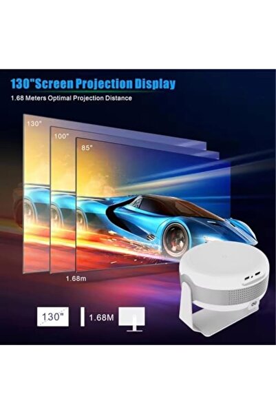 SUKILO T269 Pro Smart Projector, 1080P Native Resolution, 130-inch Screen, 1500 Lumens, Wi-Fi & Blue