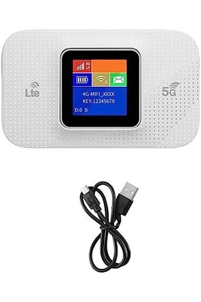 SUKILO جهاز توجيه واي فاي محمول بتقنية 4G LTE MiFi، بطارية 3000 مللي أمبير/ساعة، شاشة ملونة، فتحة بطاقة SIM، شبكة محمولة بسرعة 150 ميجابت في الثانية