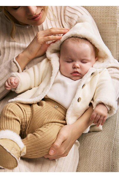 MAYORAL Newborn Ponponlu Triko Hırka Krem