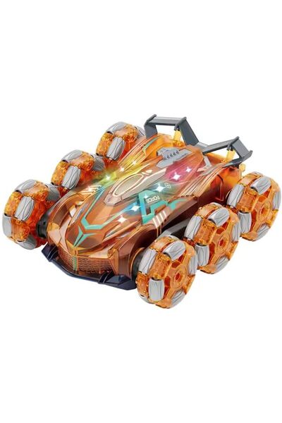 SUKILO 360° RC Stunt Drift Car – Dual-Sided Remote Control Car with Lights, Music, Spray & Rechar