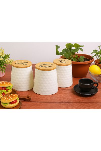 Generic Tea, coffee and sugar storage jars