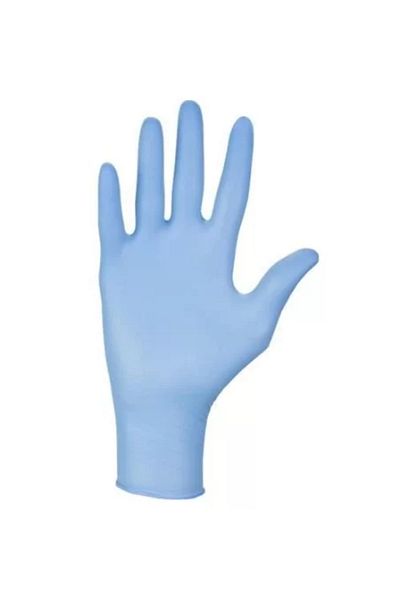 JollyMag Nitrile Disposable Gloves, Powder-Free, Blue, Set of 100, Size S, Isotrade