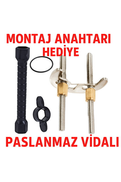 DESIPHON Çift Vidalı Batarya Ay Takımı + Somun Sıkma Anahtarı Hediyeli | Musl...