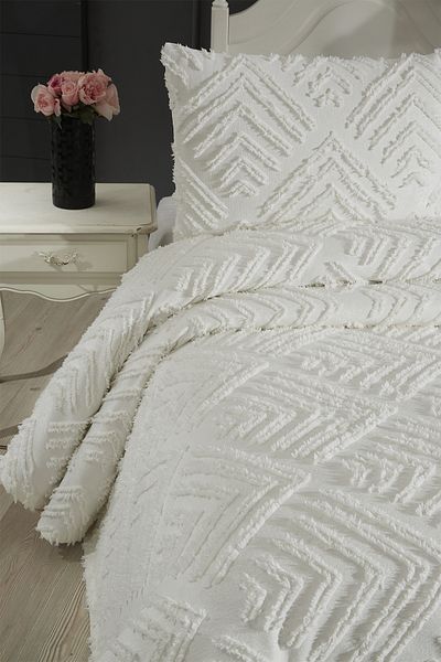 cs ilkim Cotton Collection Double Pique Set Vanilla