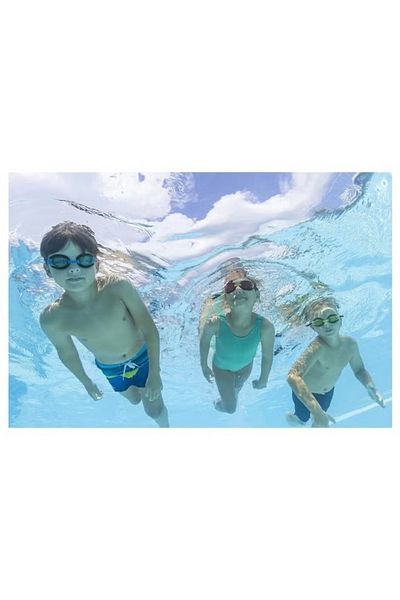 BESTWAY نظارات السباحة Aqua Burst Essential - حماية من الأشعة فوق البنفسجية مع حزام قابل للتعديل لجميع الأعمار