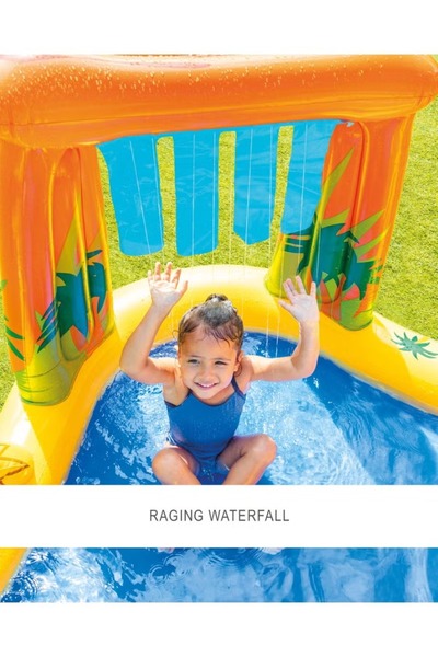 Intex Dinosaur Inflatable Play Center With Slide Size 109x249x191cm