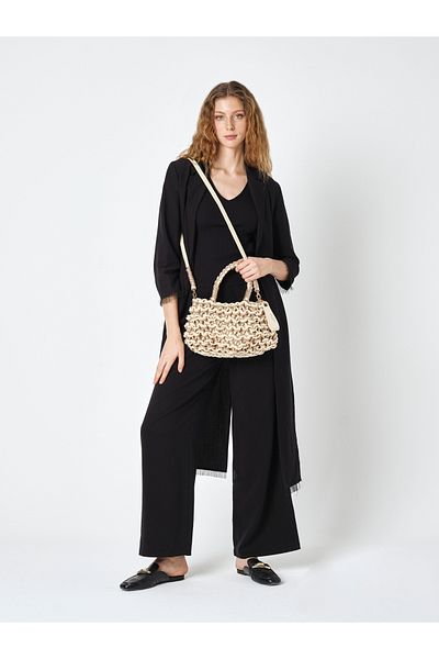 Pierre Cardin Pi̇erre Cardi̇n Women's Straw Shoulder Bag 05Pc25Y20283