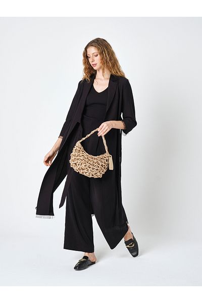 Pierre Cardin Pi̇erre Cardi̇n Women's Straw Hand Bag 05Pc25Y20268