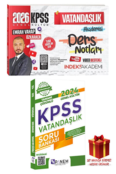 İndeks Akademi Emrah Vahap Özkaraca | 2026 KPSS Genel Kültür Vatandaşlık Akad...
