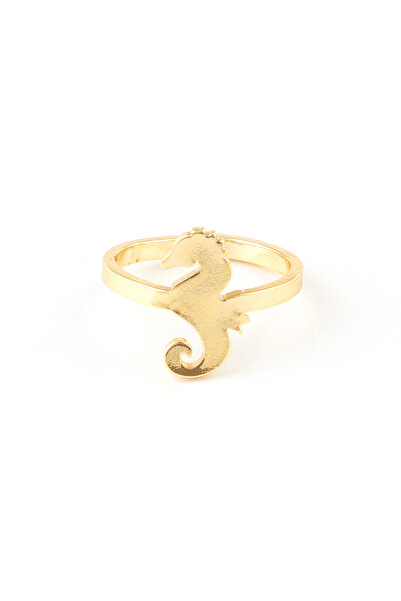 Sortie Aksesuar خاتم من الفولاذ المقاوم للصدأ قابل للتعديل مع شكل حصان البحر