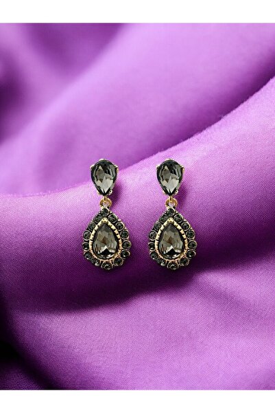 FUYA JEWELLERY Elmas Montür Damla Küpe
