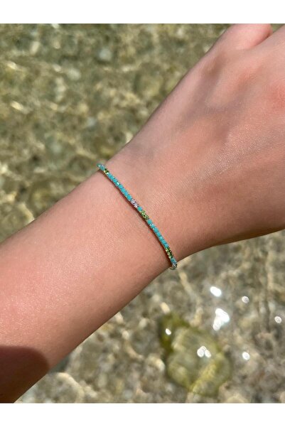 Beykan handmade سوار مرن مطاطي من حجر الزركون