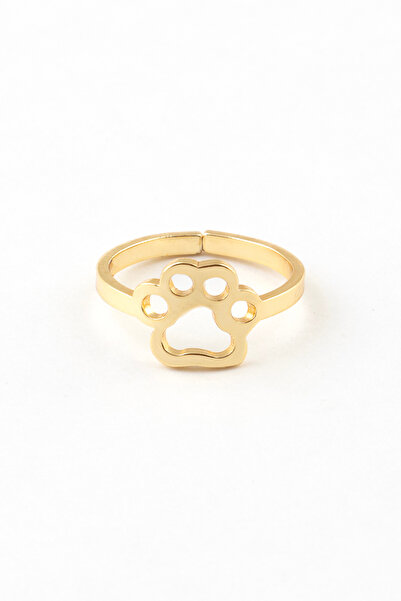 Sortie Aksesuar خاتم من الفولاذ المقاوم للصدأ قابل للتعديل مع شكل كلب صديق للبطن