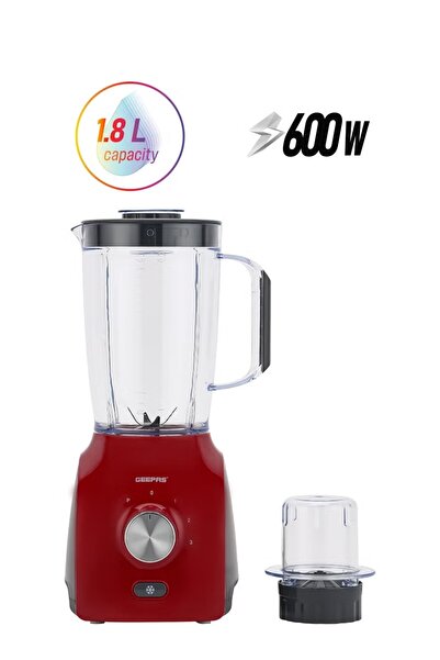 Geepas خلاط 2 في 1 - شفرات من الفولاذ المقاوم للصدأ، تحكم بسرعتين مع نبضة