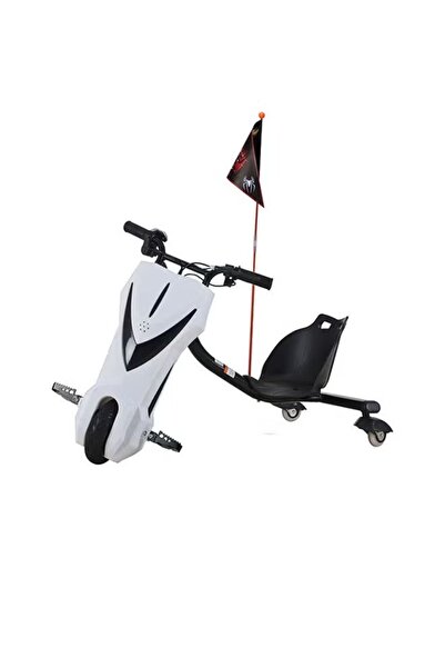 rexa سكوتر كهربائي للتزحلق باللون الأبيض - 68.5 × 54 × 21 سم، لعبة أكشن للأطفال