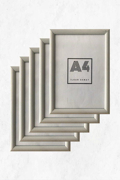 ilkur A4 Size (21X30) 2mm Thick Flat Glass Frame Five Pieces