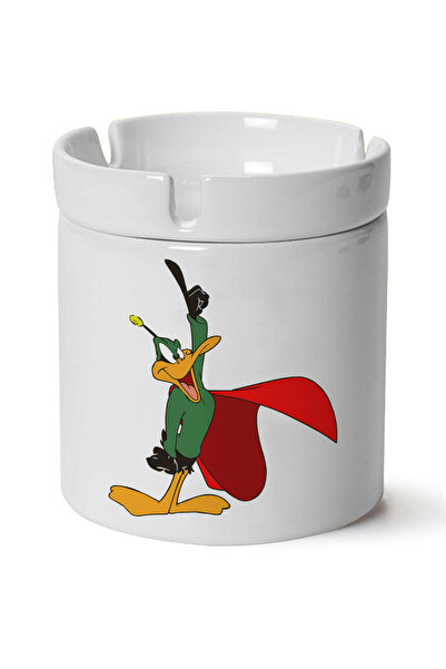 BİBANAPROMOSYON Duck Dodgers cu imprimeu Scrumieră din porțelan, rezistentă l...