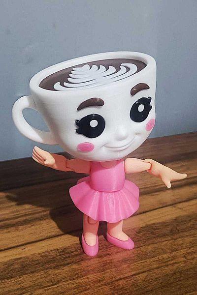 NozzleCraft Ballerina Capuchina Brainrot Figure Toy