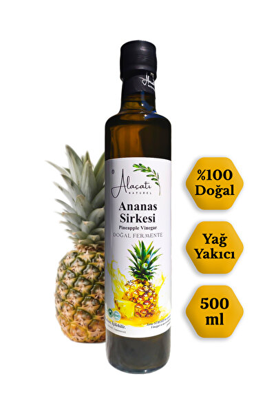 Alaçatı Natürel Ananas Sirkesi Doğal Fermantasyon 500 ml