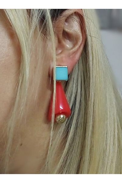 mos&more Red Lightweight Stylish Women's Earrings