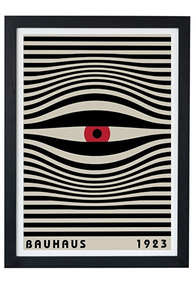 gxe.art Poster de pictură cu cadru negru Bauhaus Eyes V3