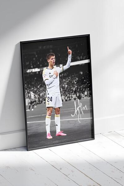 HandMadeBuy Arda Güler Posteri | Dijital İmzalı Tasarım | Çerçevesiz Duvar Afişi