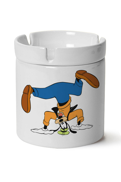 BİBANAPROMOSYON Goofy cu imprimeu Scrumieră din porțelan, rezistentă la mașin...