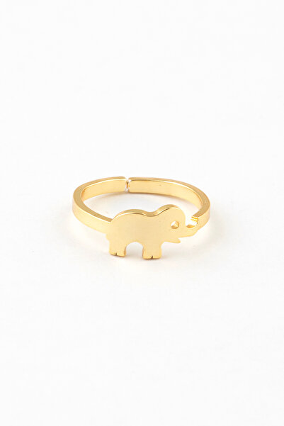 Sortie Aksesuar خاتم قابل للتعديل من الفولاذ المقاوم للصدأ بشكل فيل