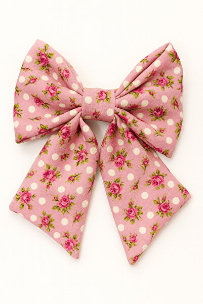 MakeWell مشبك شعر بتصميم زهرة مع تصميم فيونكة