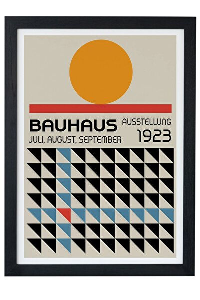 gxe.art Poster de pictură cu cadru negru Bauhaus Ausstellung 1923 V3
