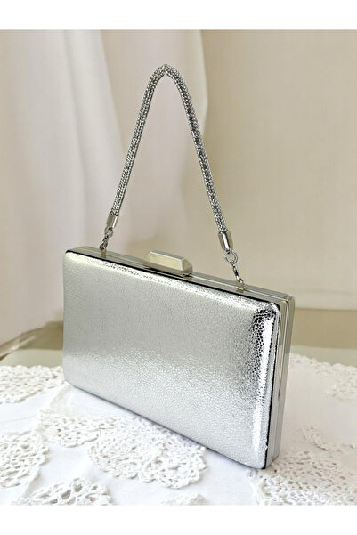 Wedding Fashion Νέο μοντέλο Ασημί χρώμα Γυαλιστερό μοτίβο με λουράκι αλυσίδας Λαβή Γυναικεία βραδινή τσάντα για γάμο αρραβώνων Αποφοίτηση