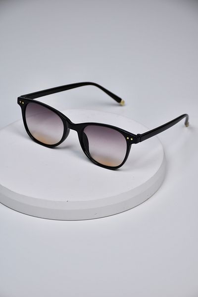 LOOKUP NEW Unisex Women Men Uv400 Protected Bone Metal Detail Oval Round Sunglasses