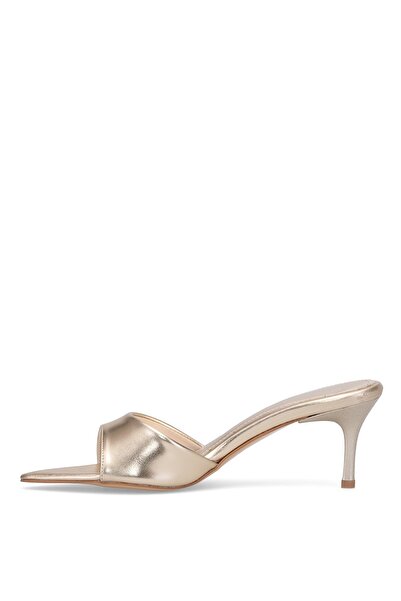Ayakkabı Fuarı Elite Btss01 Women's Heeled Slippers Gold
