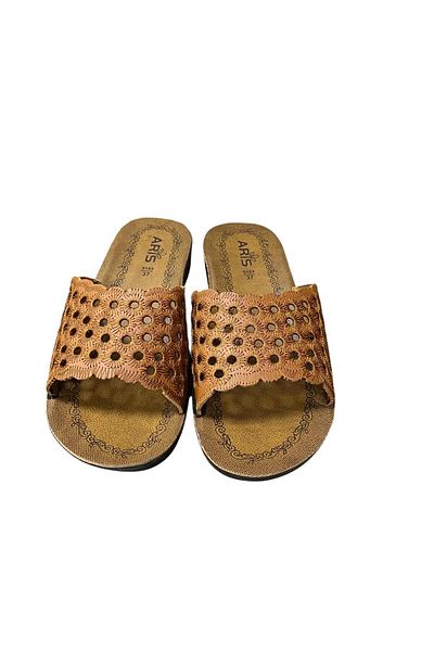 BY ARİS Women's Flat Thin Sole Knitwear Slippers