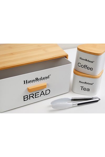 Generica Aisha bread box with storage jars