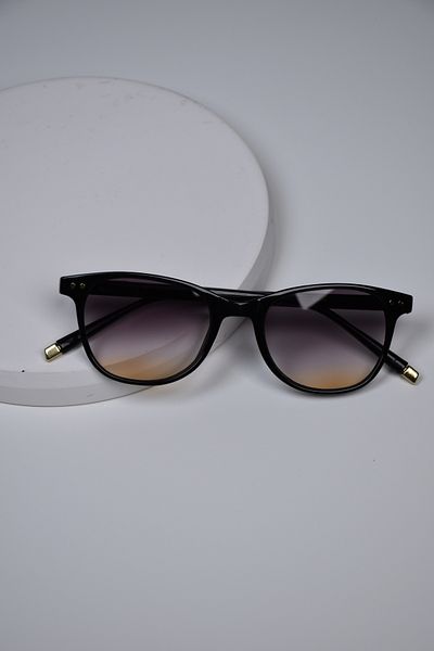 LOOKUP NEW Unisex Women Men Uv400 Protected Bone Metal Detail Oval Round Sunglasses