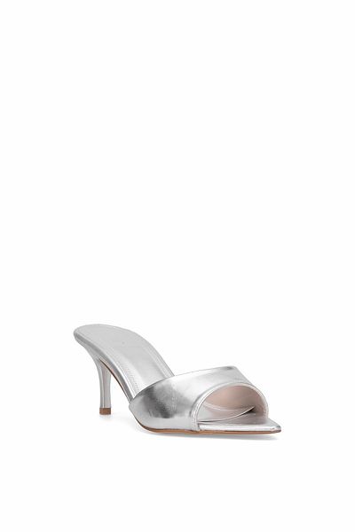 Ayakkabı Fuarı Elite Btss01 Women's Heeled Slippers Silver